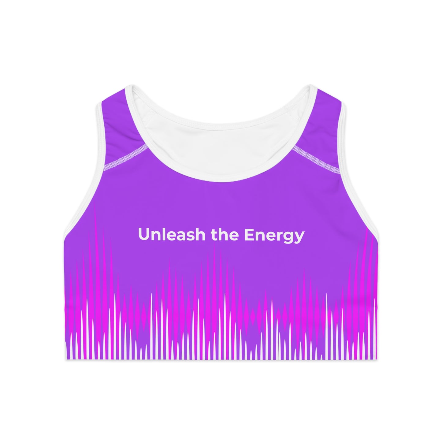 "Unleash the Energy" Sports Bra – Vibrant Performance Wear