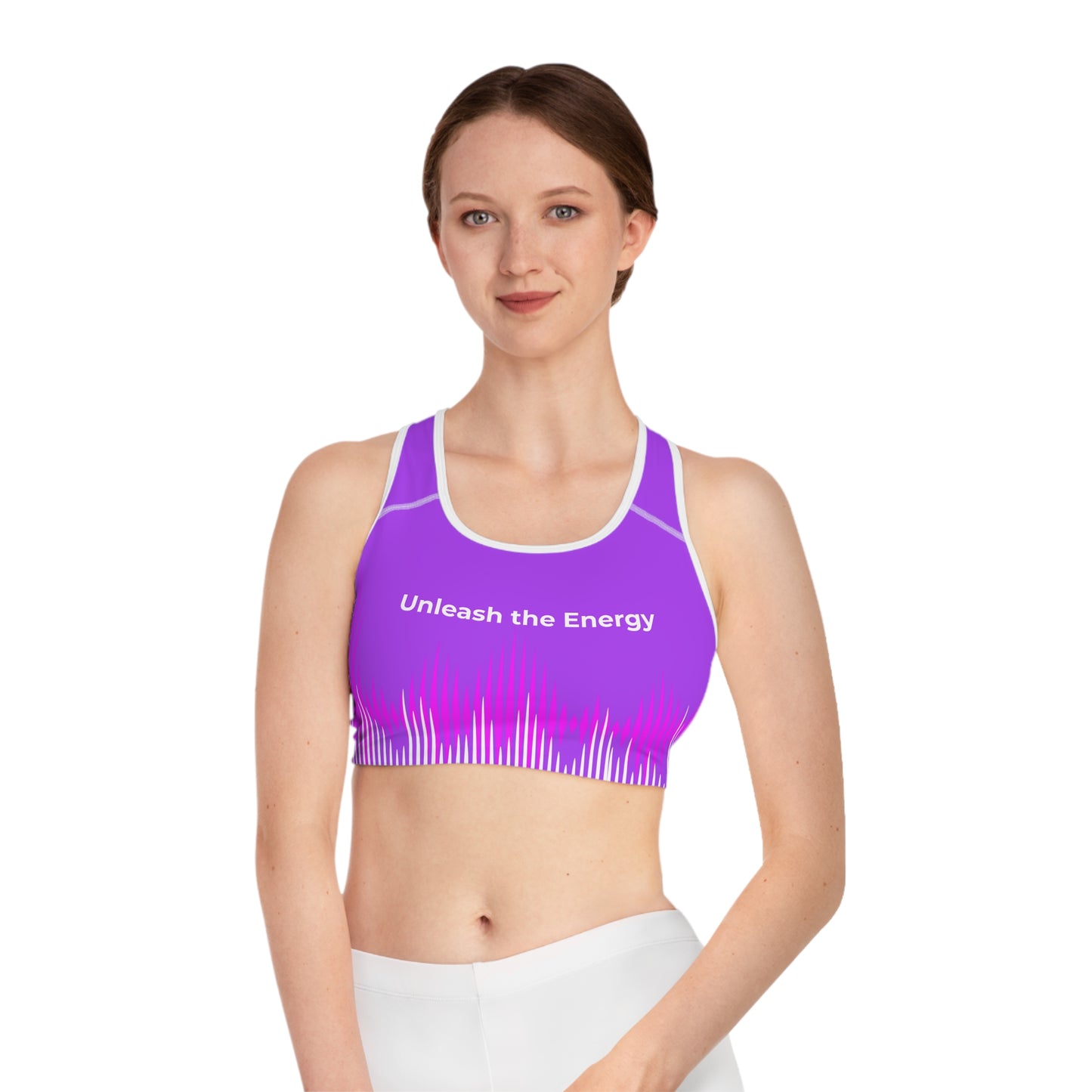 "Unleash the Energy" Sports Bra – Vibrant Performance Wear